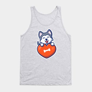 Cute husky dog Tank Top